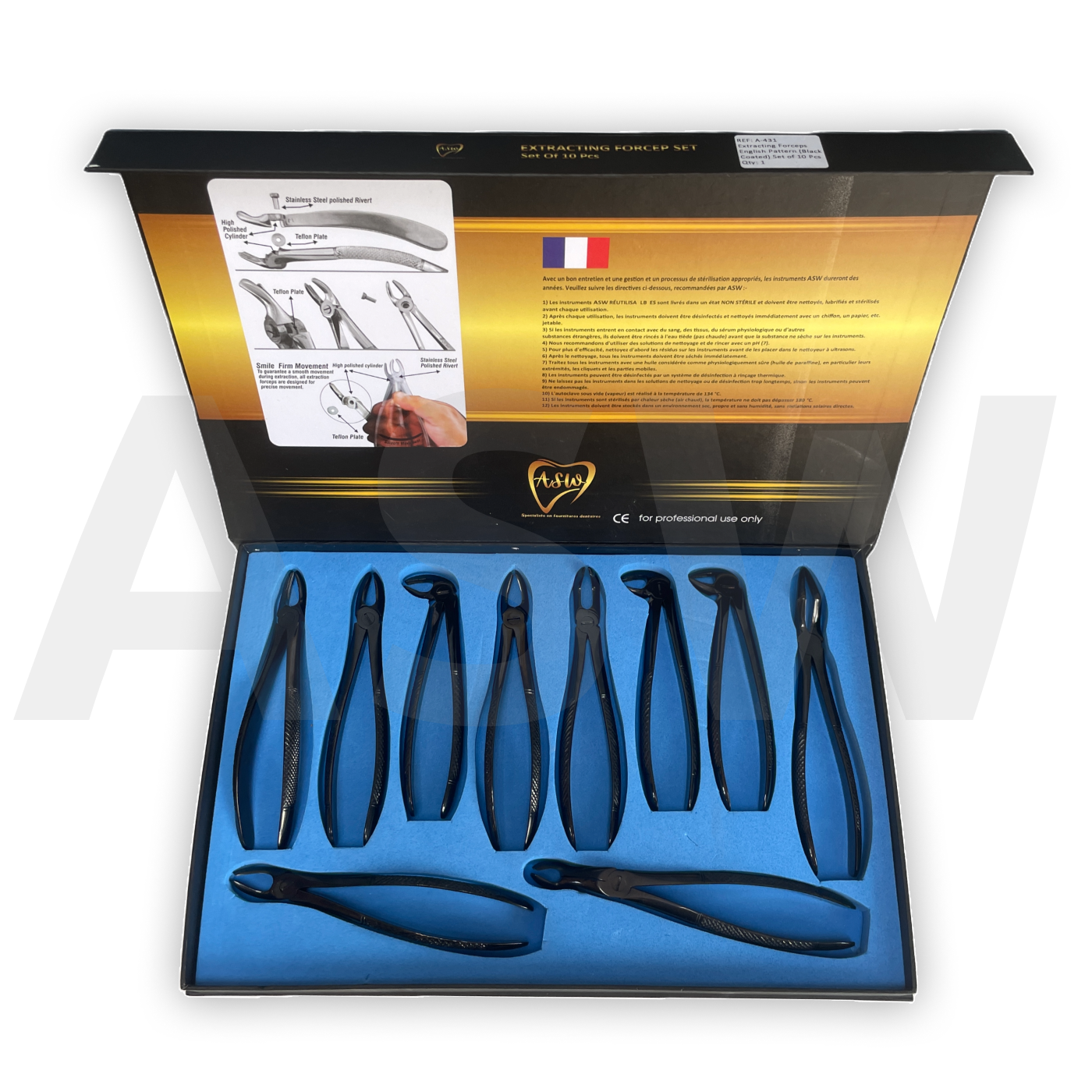 Daviers dentaires Iron Grip Black